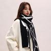 Winter Knitted Wool Scarf Lengthened Thorns Rose Atmosphere Winter Scarf Rabbit Velvet Core-spun Yarn Couple Scarf