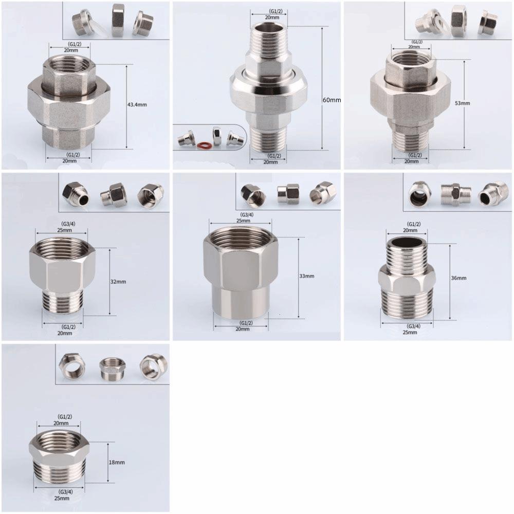 External Internal Female-Male Stainless steel Threaded Home Improvement Plumbing fitting Pipe Fittings Hardware Adapter