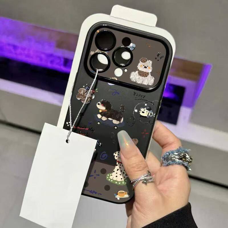 Щенок на скейтборде для iPhone Apple 17PRO чехол для мобильного телефона 16 больших окон 15 матовый 14 противоударный 12/11X