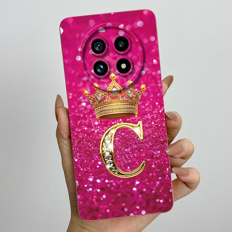 Чехол для телефона из жидкого силикона с буквой-короной для Realme 13 Pro Plus 13Pro 13ProPlus 5G, противоударный, с защитой объектива камеры, мягкая задняя крышка