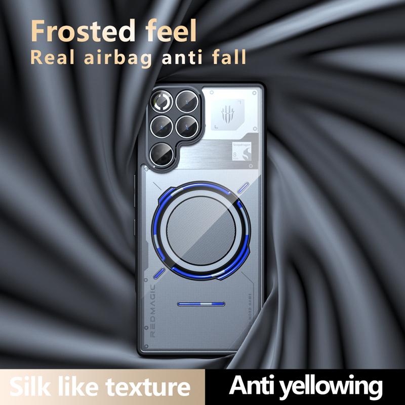 Для ZTE Nubia Red Magic 11 Pro Plus Чехол Противоударный Матовый На ощупь Матовый ПК+ТПУ Защита от отпечатков пальцев Прозрачная крышка