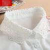 New Women White Neckline Fake Collar Detachable Ladies False Blouse Collar Half Shirt Lapel Clothes Accessories