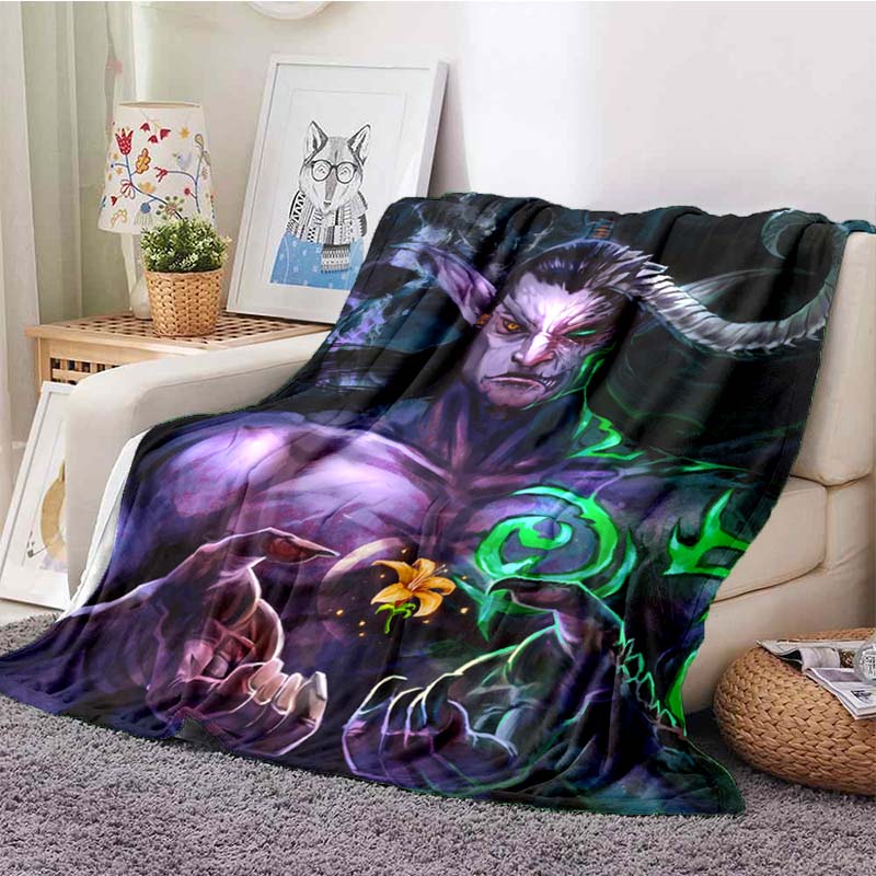 Одеяло World of Warcraft, игровое одеяло для косплея, супер мягкое одеяло с 3D-принтом, фланелевые одеяла для взрослых и детей, домашний декор