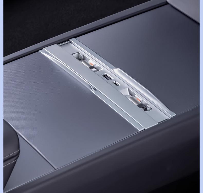 Tesla Refresh Model 3/Y Center Console PD Fast Charging Retractable Dock Accessory.
