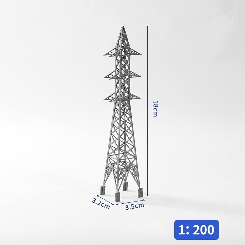 1шт 1:100/1:200 Башня Высокого Напряжения Моделирование Железная Дорога Поезд Песочный Стол Сцена Макет Сборка Игрушки Мини Модель Электростанция Башня
