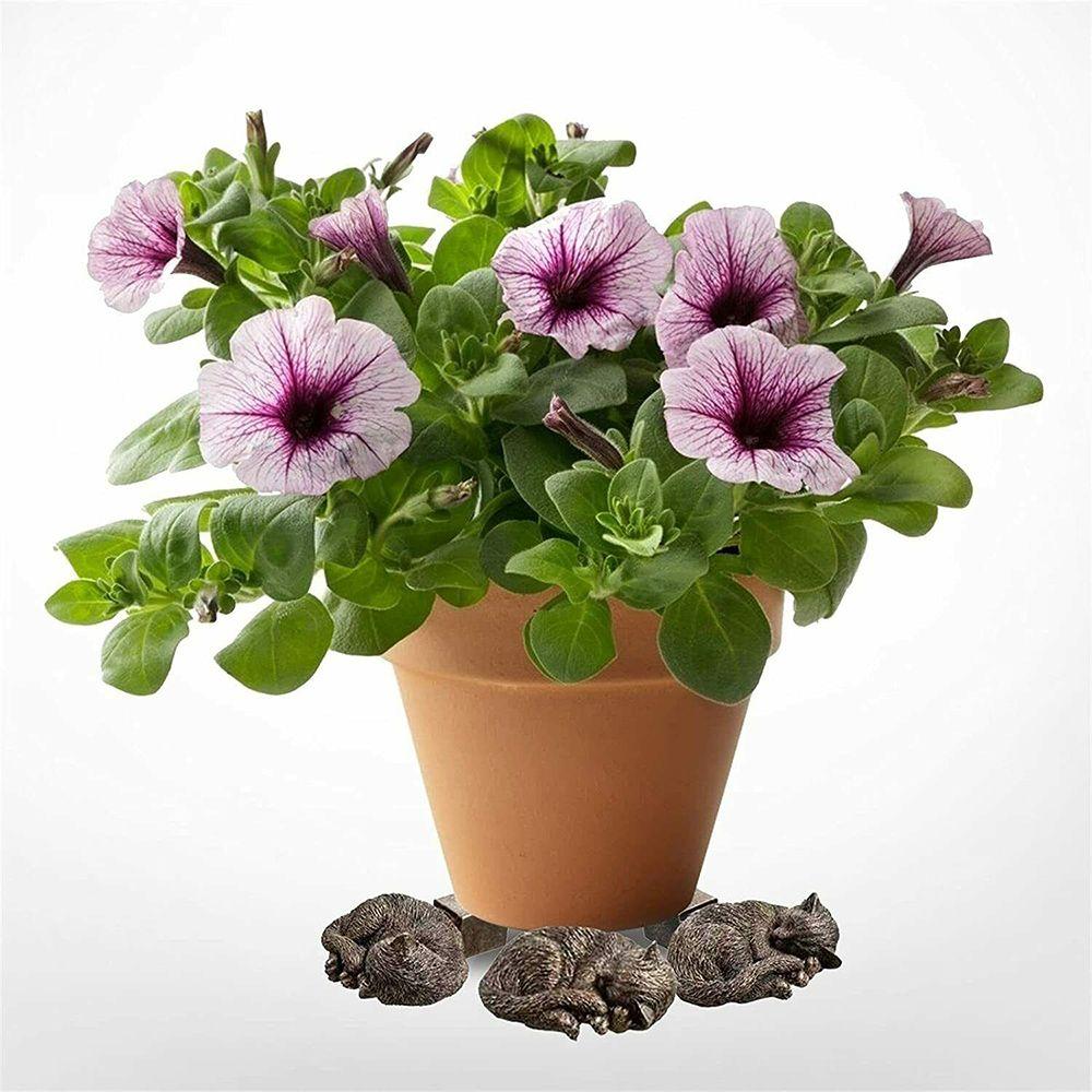 3Pcs Garden Decor Resin Animal Flower Pot Support Plant Pot Foot Plant Stand Bonsai Stand