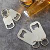 Stainless Steel Credit Card Simple Portable Pocket Keychain Mini Beer Bottle Opener Can Opener