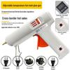 120W Industrial Thermostatic Glue Gun: Adjustable Constant Temperature with 11mm Hot Melt Glue Sticks for Home and Workshop Use