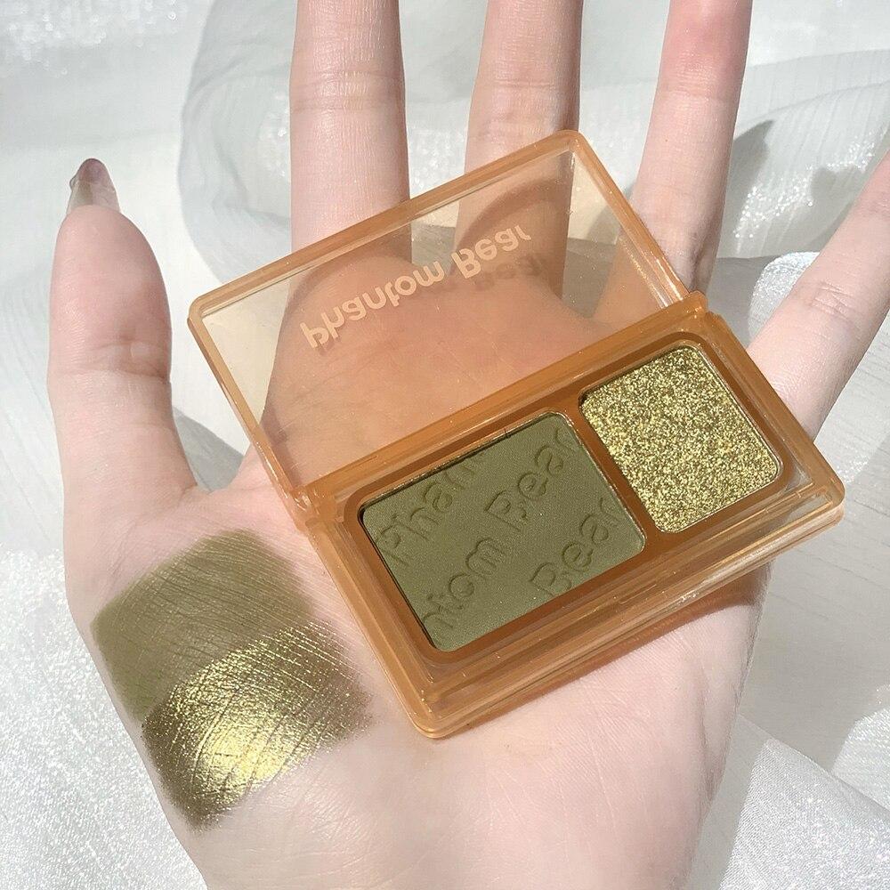 Палитра теней для век Матовые блестящие зеленые тени для век Неоновые телесные красные тени для век Пигменты Тени Профессиональная палитра для макияжа