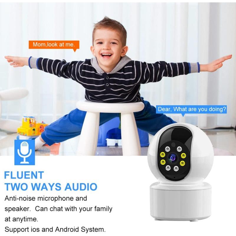 Home security camera Indoor WiFi camera 1080p HD Smart Dome monitoring system Human motion detection night vision pet baby monitor