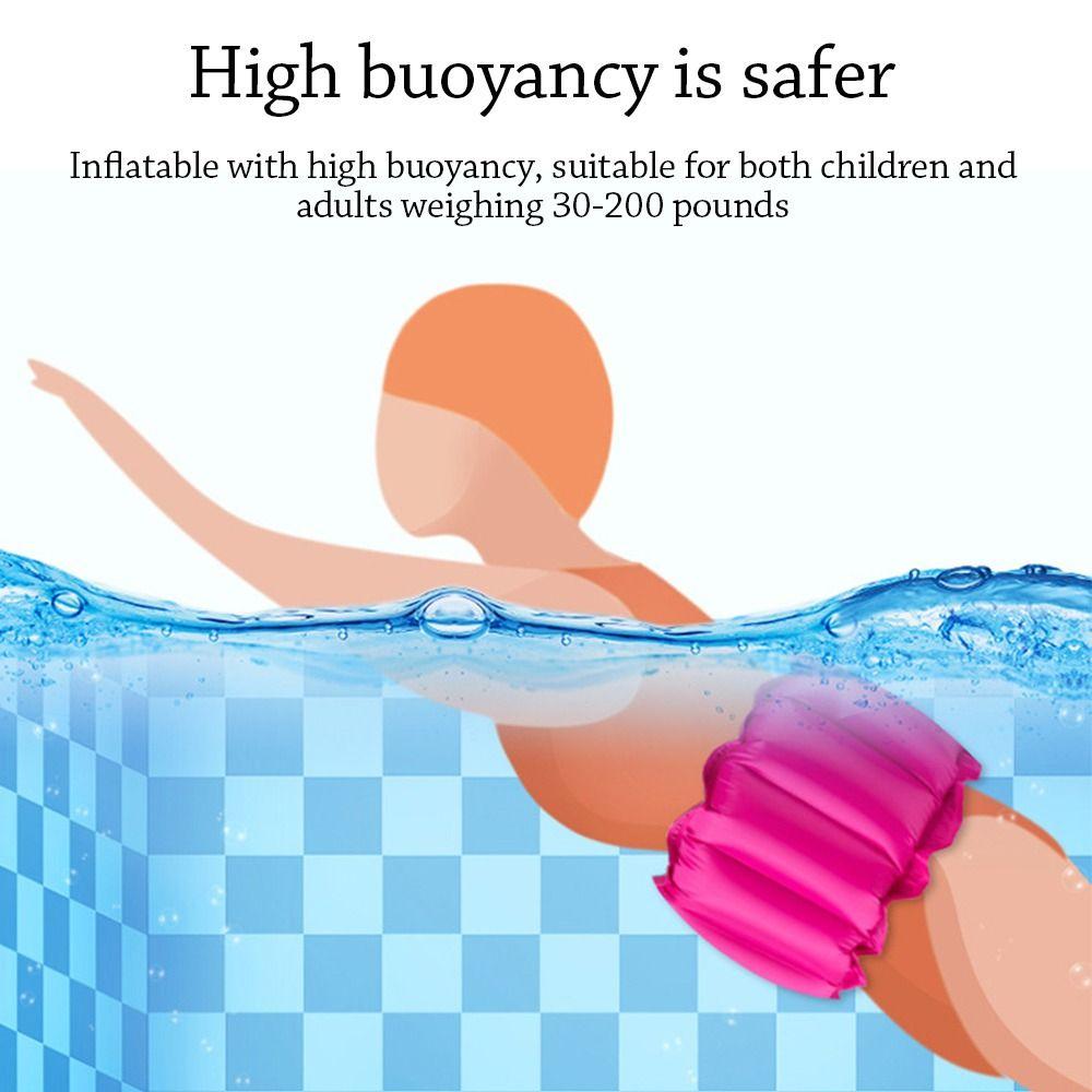 Summer Thickened Inflatable Swim Belt Protable Adjustable Swimming Training Waist Belt Float Breathable Pool Floating Belt