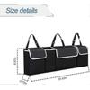 Car Trunk Organizer, Back Seat Hanging, Waterproof Foldable, 4 Pockets, for SUV/Truck/MPV