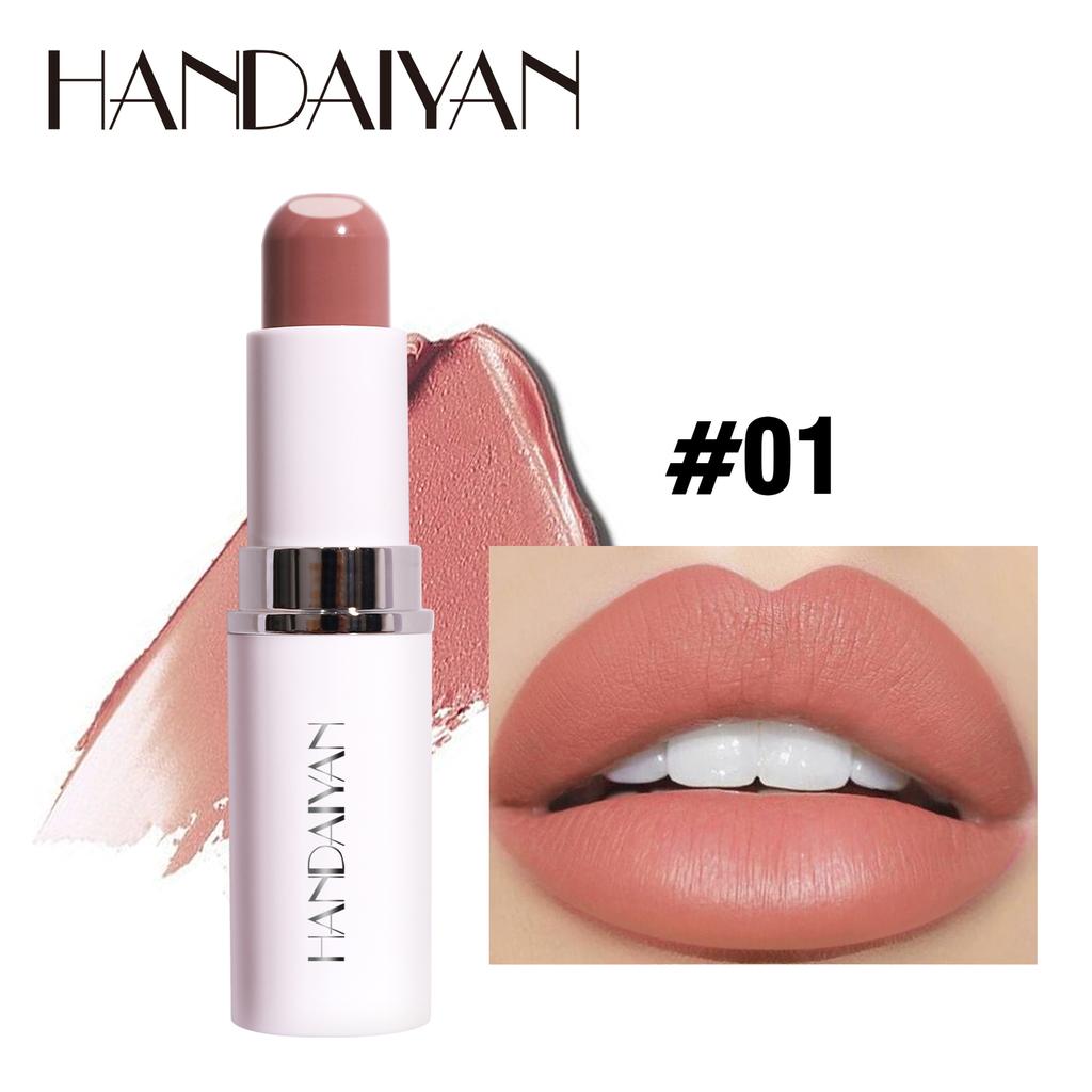 HANDAIYAN Lipstick Lippenstift, Twa-in-ien, Hert-LIP, Reade Froulike Matte Hydraterend En Hydraterend Is Net Maklik Te Ferklearjen
