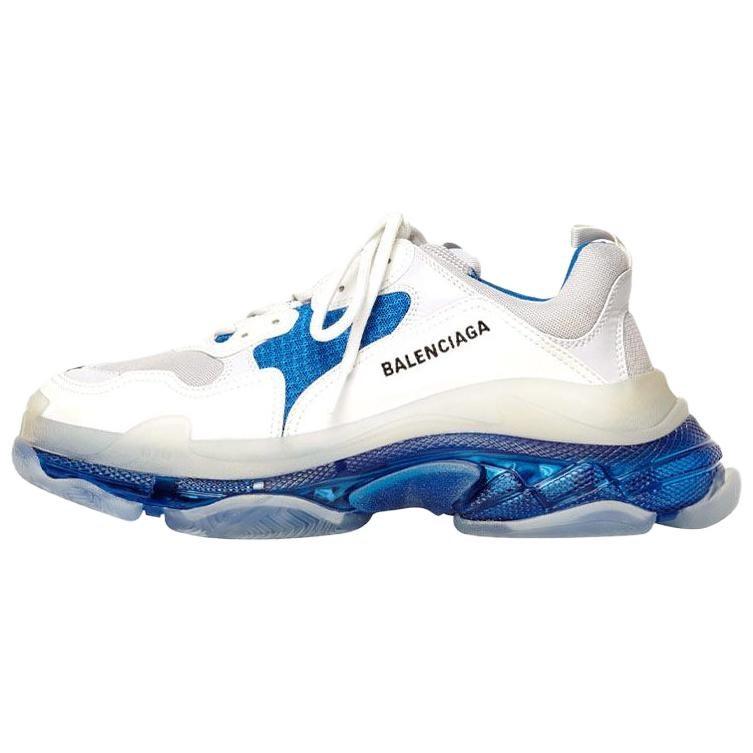 Balenciaga Triple S Clear Sole Синий Женский 544351W09ON9169