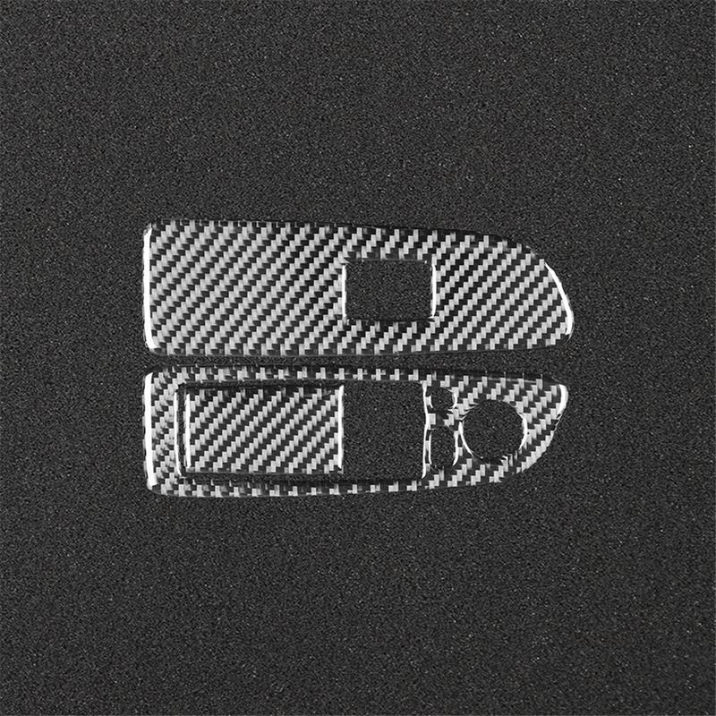 Carbon Fiber for BMW 1 Series E87 E81 E82 2008-2013 Window Lift Switch Panel Cover Trim Interior Accessories LHD