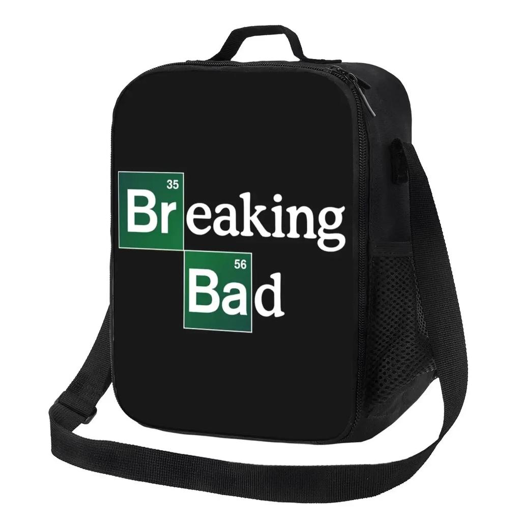 Breaking Bad Thermal Insulated Lunch Bag Women Heisenberg Tv Show Portable Lunch Tote for Outdoor Travel Bento Food Box