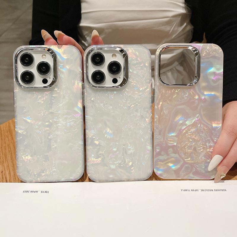 Роскошный чехол для телефона с градиентным рисунком Dream Shell для iPhone 14Pro Max 11 12 13 15 Pro Max X XR XS Max противоударный мягкий чехол IMD