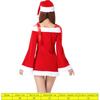 2PCS Long sleeves Mini Dress One-shoulder Lady Cosplay Clothes Christmas Outfits  Valentine's Day