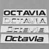 3D ABS Хромированный Черный Логотип Octavia Буквы Значок на Задний Багажник Автомобиля Для OCTAVIA 1 2 3 4 A5 A7 MK3 Наклейка Аксессуары