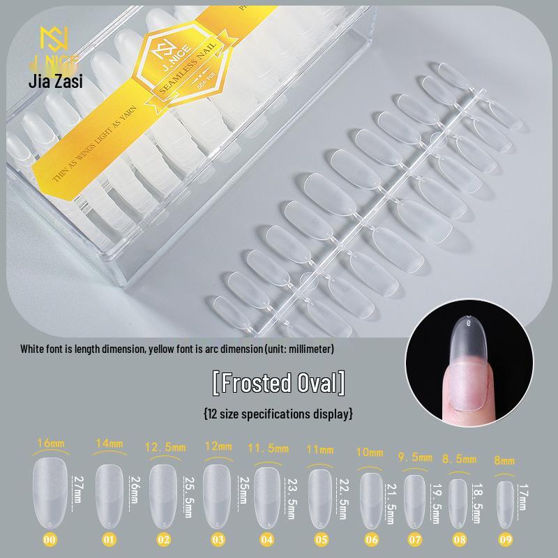 540 Ultra-Thin Transparent Half-Cover False Nail Tips - Seamless, No Carving Required