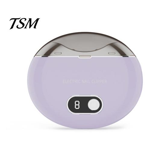 Type-C Interface Nail Cutter Automatic Electric Clipper with LCD Digital Display 3-Speed Adjustable Fingernail Trimmer Quick Charging LED Light