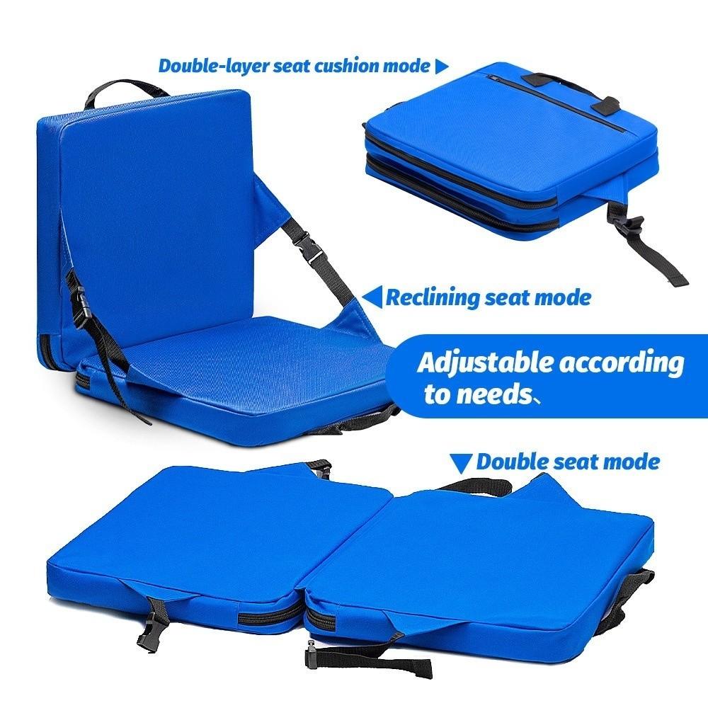 Thick Cotton Beach Chair Cushion Durable Construction Backrest Seat Mat Beach Outdoor
