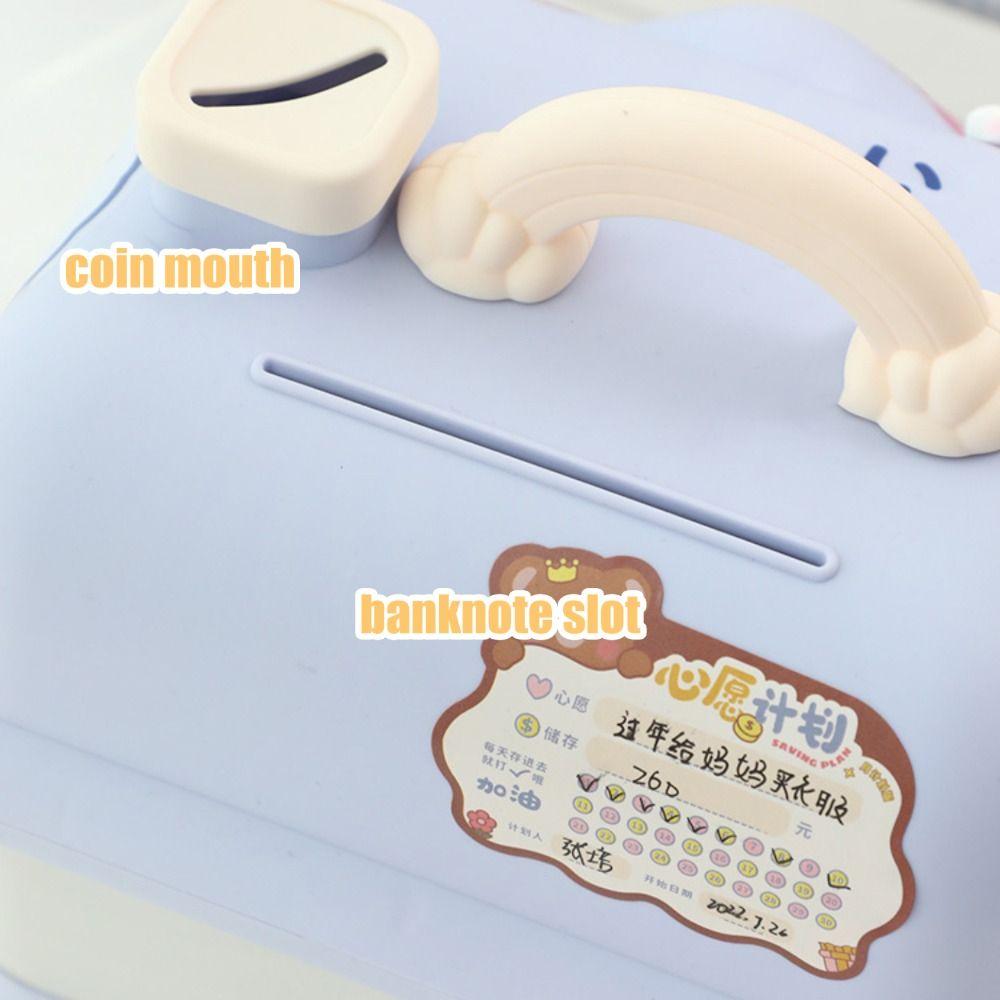 Gift Toy For Kids Save Money Auto Scroll Key Unlocking Password Electronic Piggy Banks Cash Dispenser Cash Box Money Saving Box