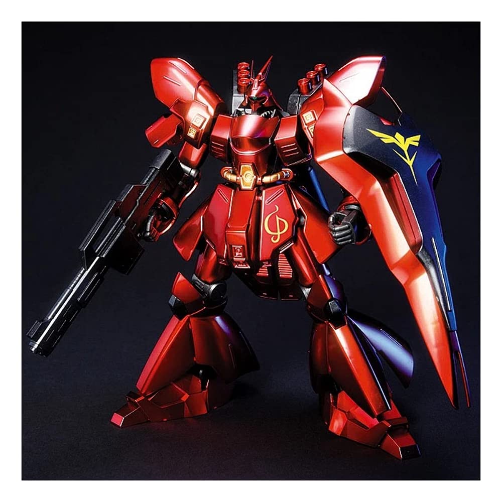BANDAI SPIRITS HGUC Мобильный доспех Гандам Контратака Сазаби Металлическое покрытие Масштабная пластиковая модель Версия Чара. 1/144 с цветовой кодировкой