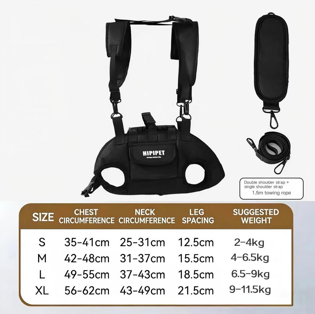 Crossbody Dog Carrier Bag With Leash, Portable Pet Backpack For Walking, Trendy Travel Tote For Small Dogs Outdoor Use