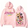Fashion Women's 3D Print Hoodies Kpop Anime Character Pattern Pullover Sweatshirts Autumn Outdoor Casual Kids Hoodies Top