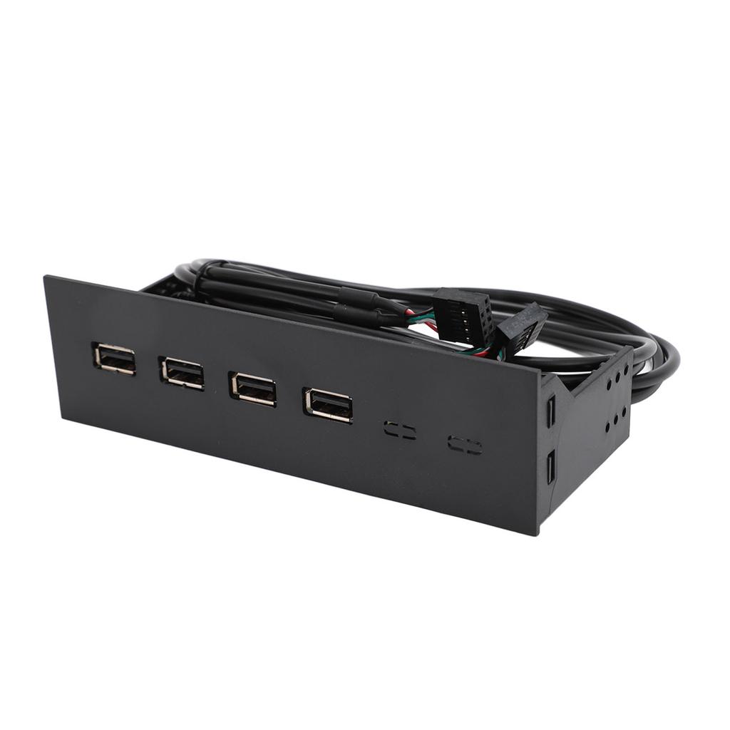 USB Front Panel Hub 5.25in 4 Ports High Speed Stable Plug and Play Optical Drive Front Panel for