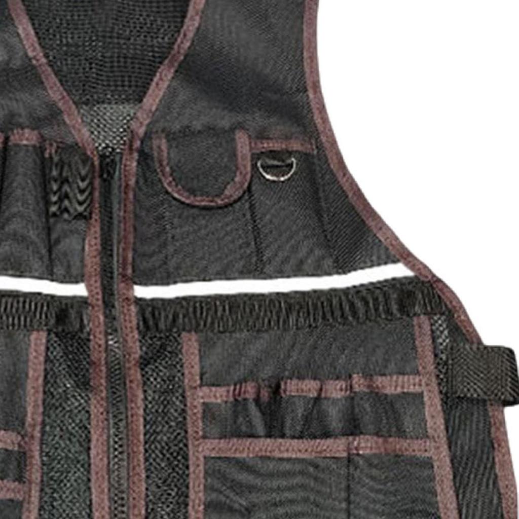 Жилет для электрика с регулируемой талией, водонепроницаемый, с карманами для инструментов, держателем и сумкой для хранения, для столярных работ, домашнего DIY