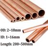 1pcs Copper Tubes OD 2~18mm ID 1~16mm Length 200mm~500mm Copper Round Metal Pipe Tubing