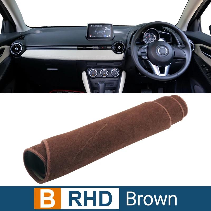 Для Mazda 2 DJ DL 2015 2016 2017 2018 2019 2020 2021 2022 2023 крышка приборной панели автомобиля, защитный коврик от солнца, анти-УФ-излучения