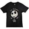 Nightmare Before Christmas Унисекс Взрослая Хлопковая Футболка с Украшением в Виде Головы Джека Скеллингтона
