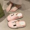 Fashion 2024 Summer Women Large Boken Slippers Outdoor Wearing Couples Indoor Soft Sole Bathroom Anti Slip Super Sandals Slippers Trend