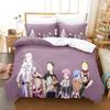 Новый набор постельного белья Re Zero Рем Рам Мультяшный Аниме Трехсекционный Набор Взрослый Детская Спальня Комплекты Пододеяльников 3D Кавайная Девочка Домашний Текстиль