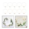 10 Pack Metal Floral Hoop Wreath Centerpiece Table Decorations, Gold Craft Rings for DIY