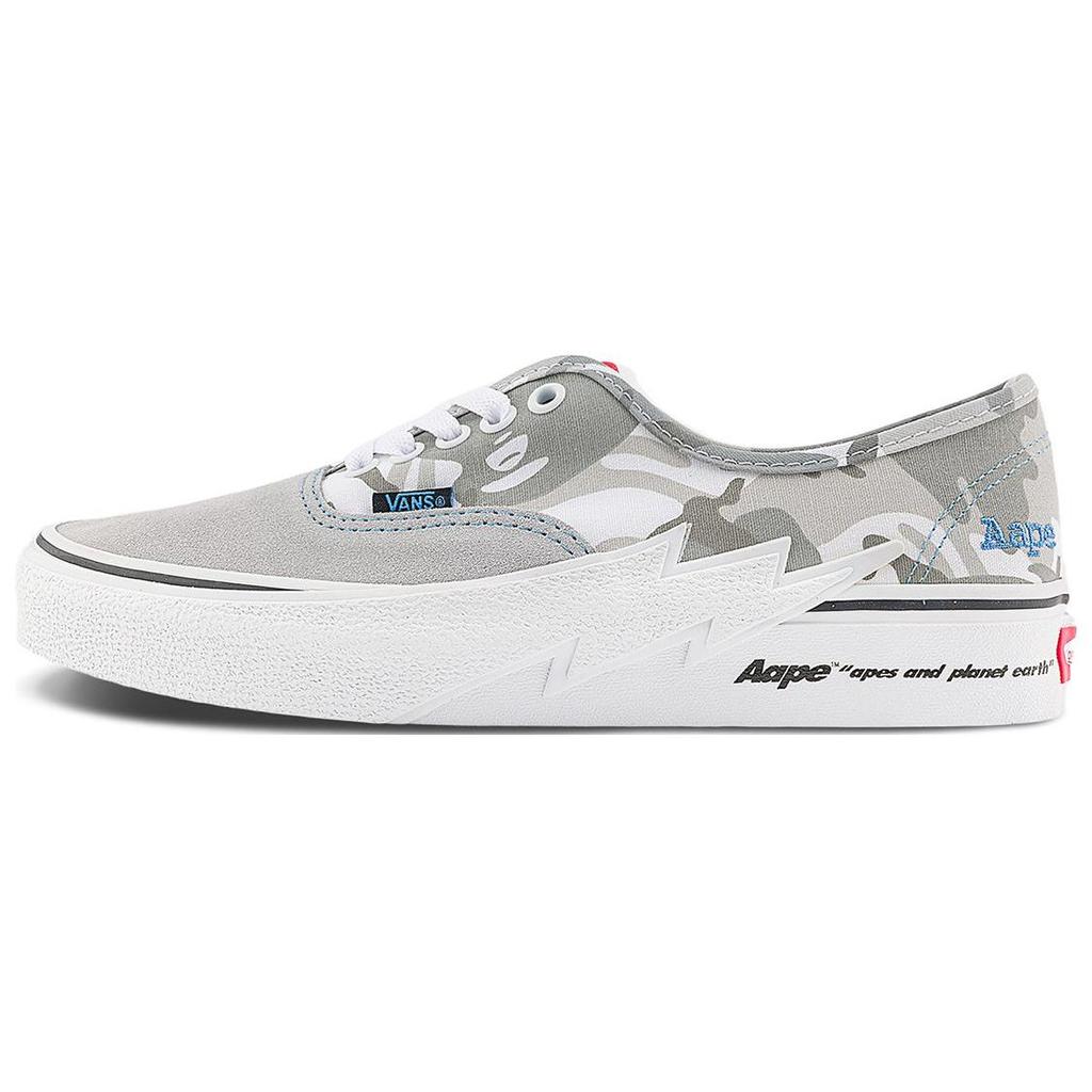 AAPE x Vans Authentic Bolt - Серый Камуфляж Унисекс Кроссовки Синий VN000BWCY31