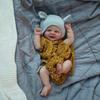 Vivid Smiling Face Reborn Dolls Vivienne 19'' 49cm Soft Cloth Bdoy Simulation Doll for Girl Boy Realistic Baby Dolls for Child Holiday Christmas Gifts