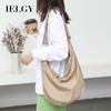 IELGY Japanese Casual Literary Dumpling Bag, Fashionable Large-capacity One-shoulder Small Fresh Nylon Messenger Bag