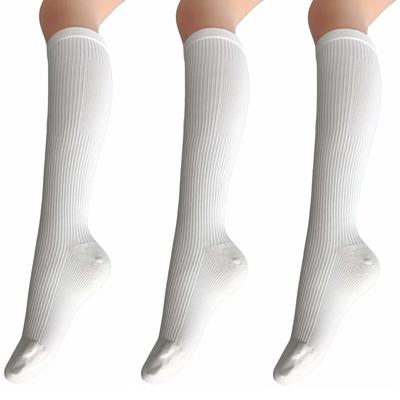 Pourle Maman Компрессионные Плотные и Хлопковые Высокие Носки Градуированной Компрессии Taiyo Knit, Прочные, Набор из 3 пар, Смесовые, Носки, Мощные, Япония, Компрессионные,