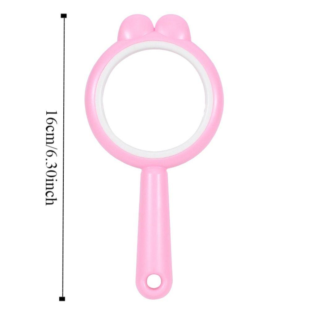 Science Tool 4X Magnifyer Pink/Purple/Yellow/Green Handheld Reading Magnifier  Kids
