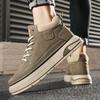 Мужские спортивные и повседневные кеды хай-топы в стиле легкой роскоши для осени, молодежные универсальные мужские кеды на толстой подошве, кеды для скейтборда из живой кожи