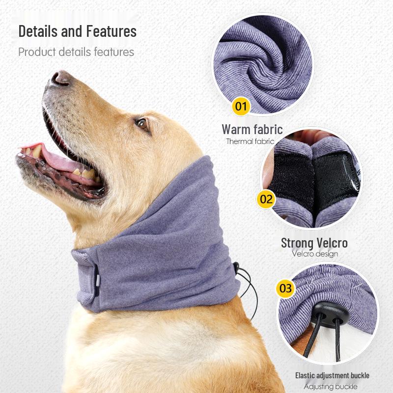 Adjustable Dog Calming Ear Muffs - Anti-Thunder Winter Warmth Headband