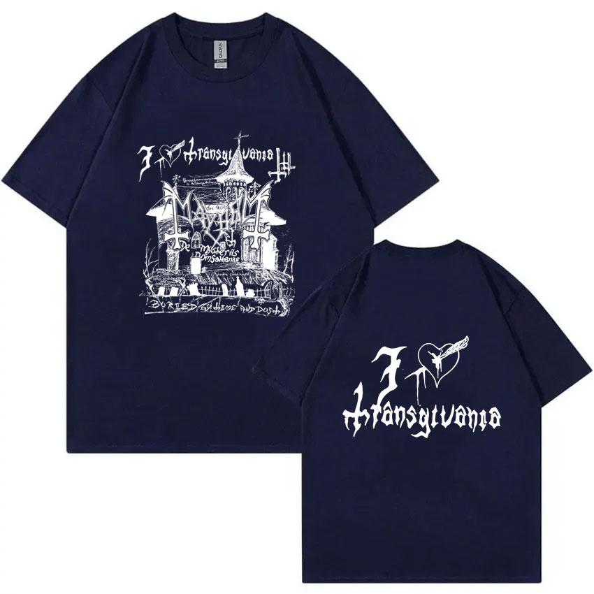 Rock Band Mayhem Death Black Metal Style Tshirt Unisex Women Fashion Oversized Crewneck T Shirts Unisex Vintage Gothic Streetwear