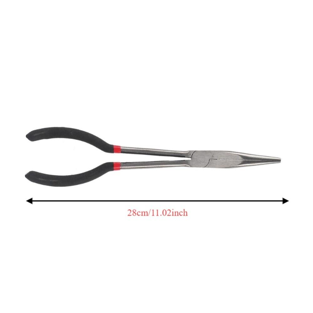 11 Inches Needle Nose Pliers NonSlip Handle Straight nose pliers Long Nose Pliers  Narrow Spaces