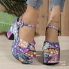 High Heels Women's Shoes Thick-soled Sandals Wedge Heels and Flip-flops