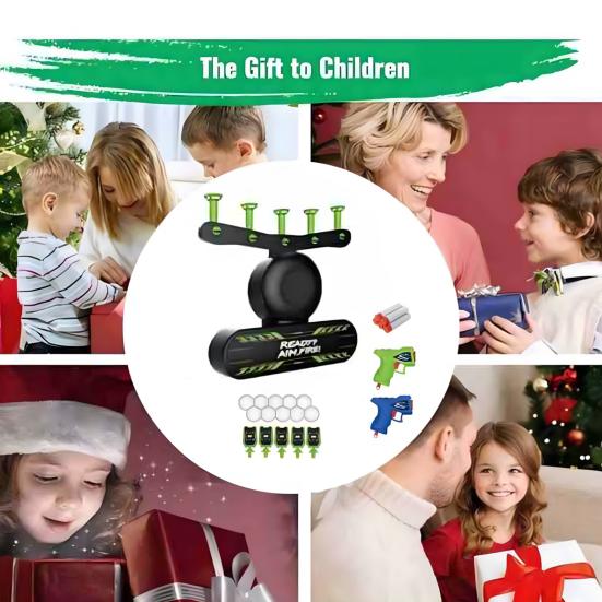 Electric Suspension Ball Shot Target Toy Glow-in-the-dark Kids Long Range Shoot Practice Game Toddlers Boys Girls Educational Shooter Toy