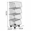 Multi-layer Kitchen Storage Rack Floor Storage Rack Removable Storage Rack with Wheels Food Rack Vegetable and Fruit Rack